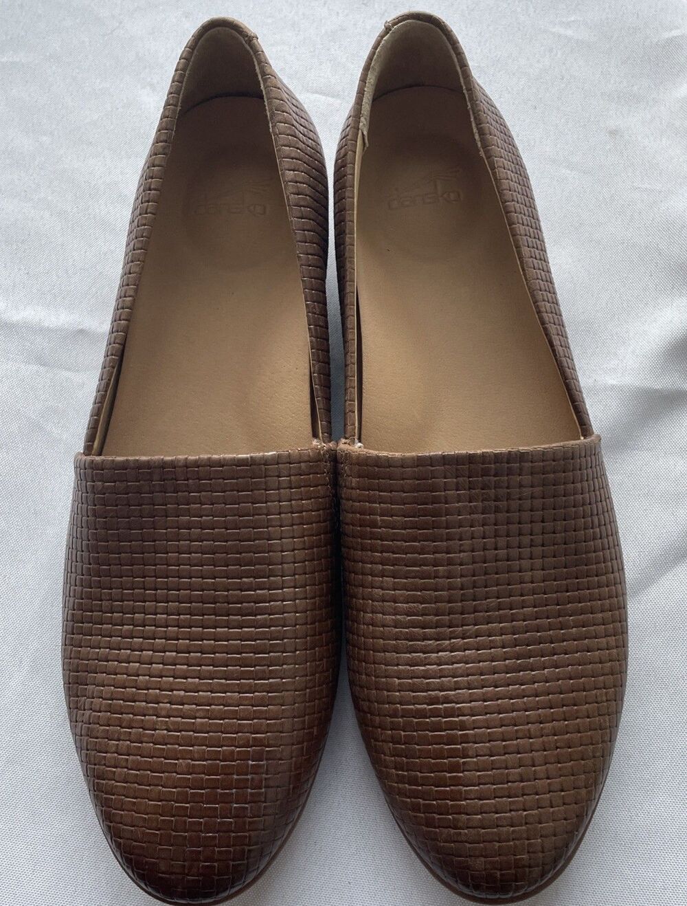 Dansko Women's Larisa Brown Woven Leather Women's Flats/Shoes Size 41 US 10.5-11